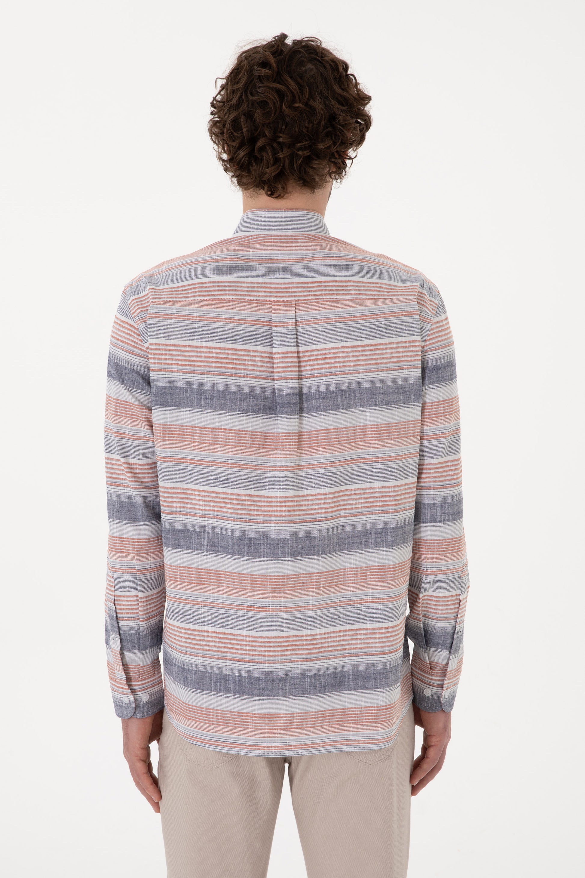 Men's Red Long Sleeve Shirt