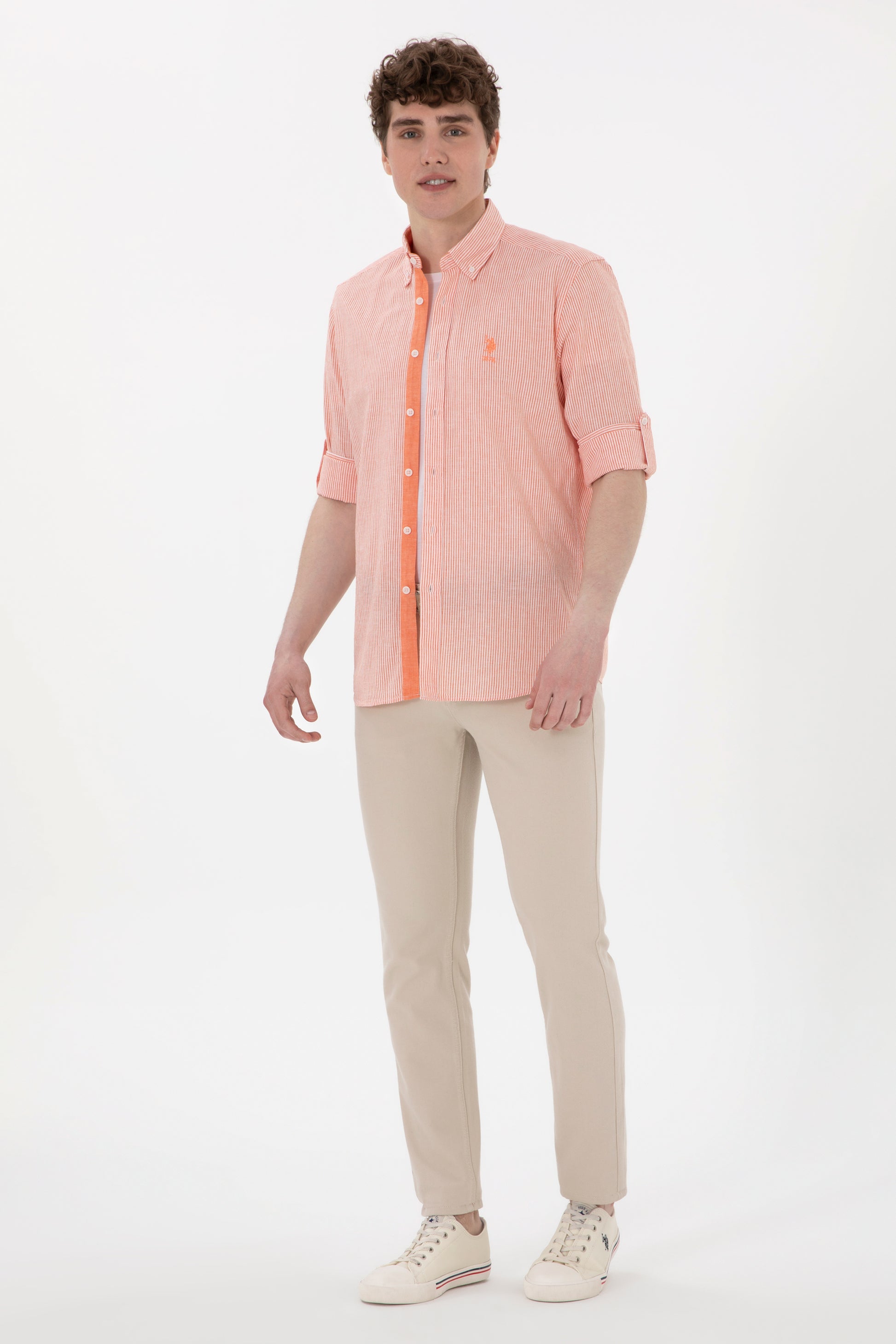 Men's Pomegranate Flower Long Sleeve Shirt