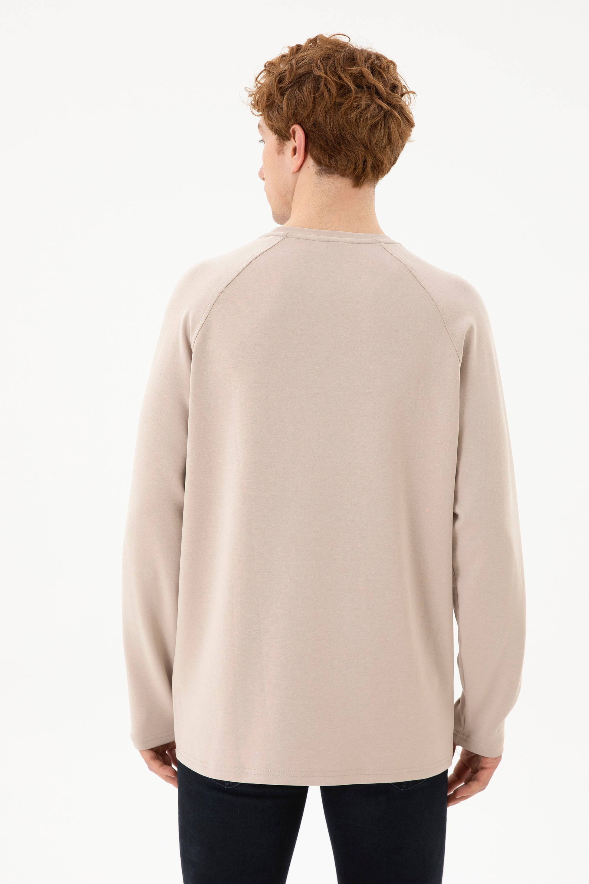 Men's Beige Sweatshirt