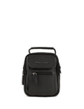 Men's Black Strap Handbag