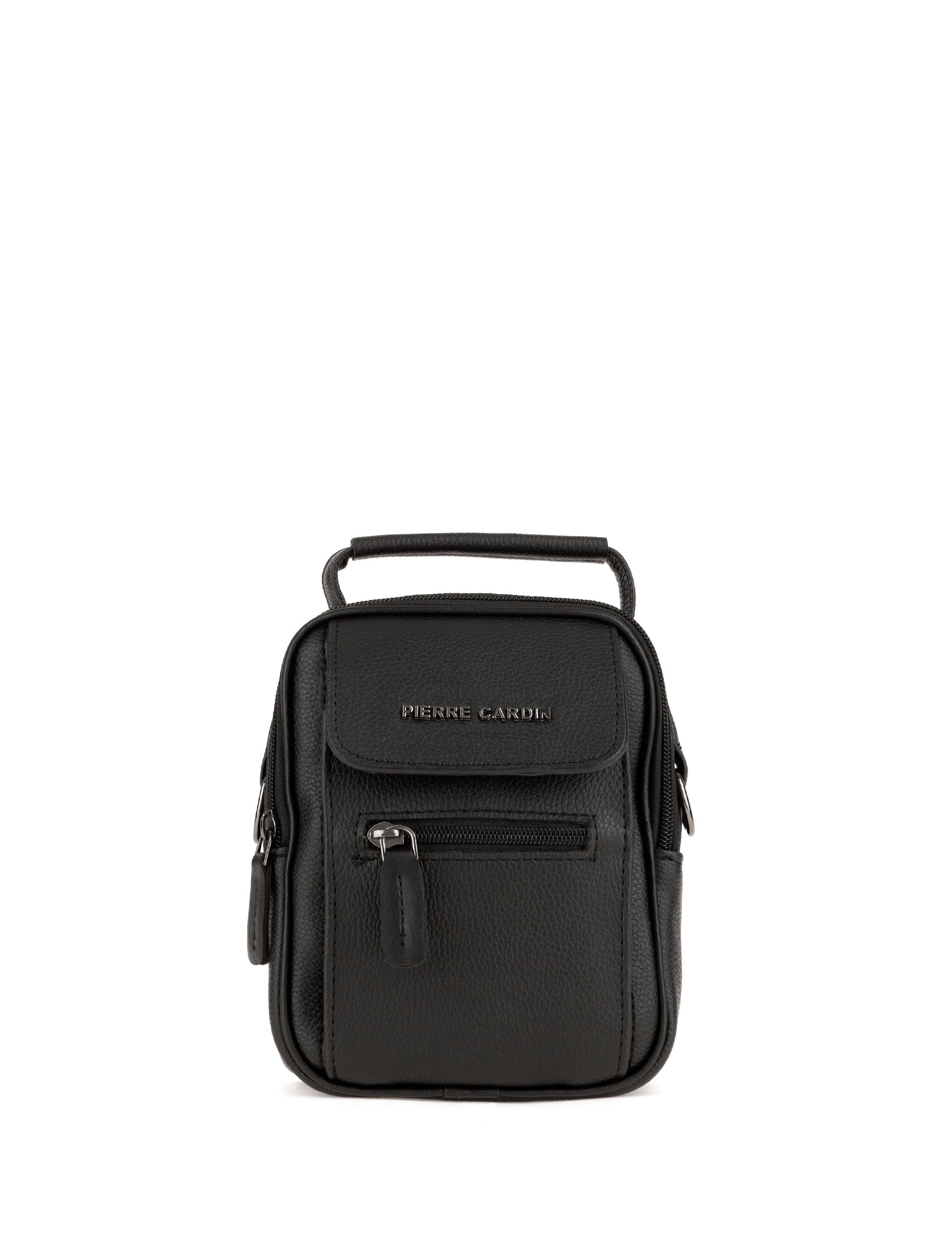 Men's Black Strap Handbag
