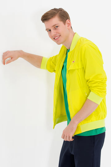 Men's Neon Yellow Coat