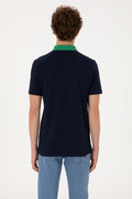 U.S. Polo Assn. - Men's Regular Fit Polo Neck Navy T-Shirt