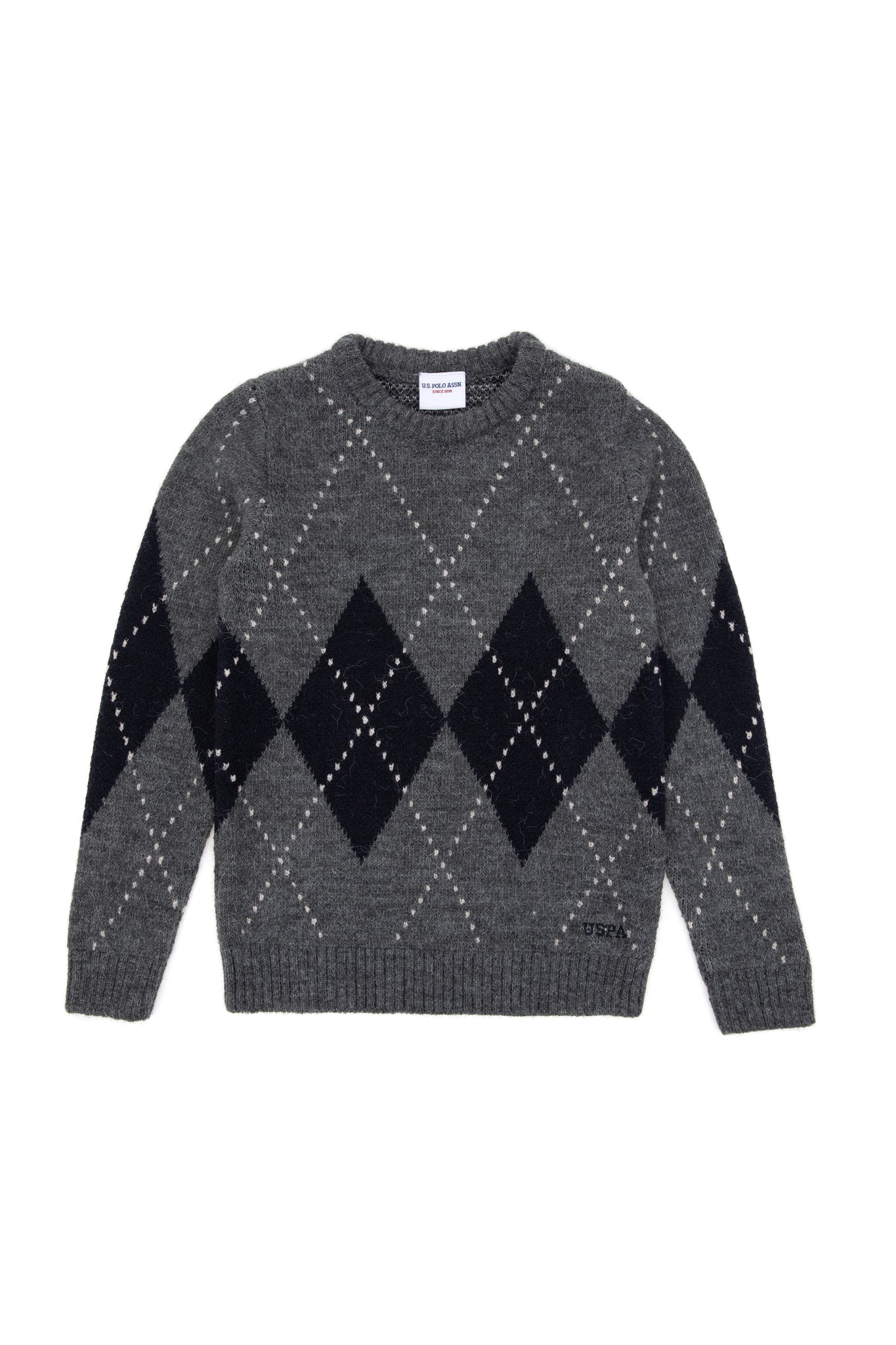 Boy's Light Grey Melange Sweater