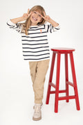 Girl's Cream Sweatshirt