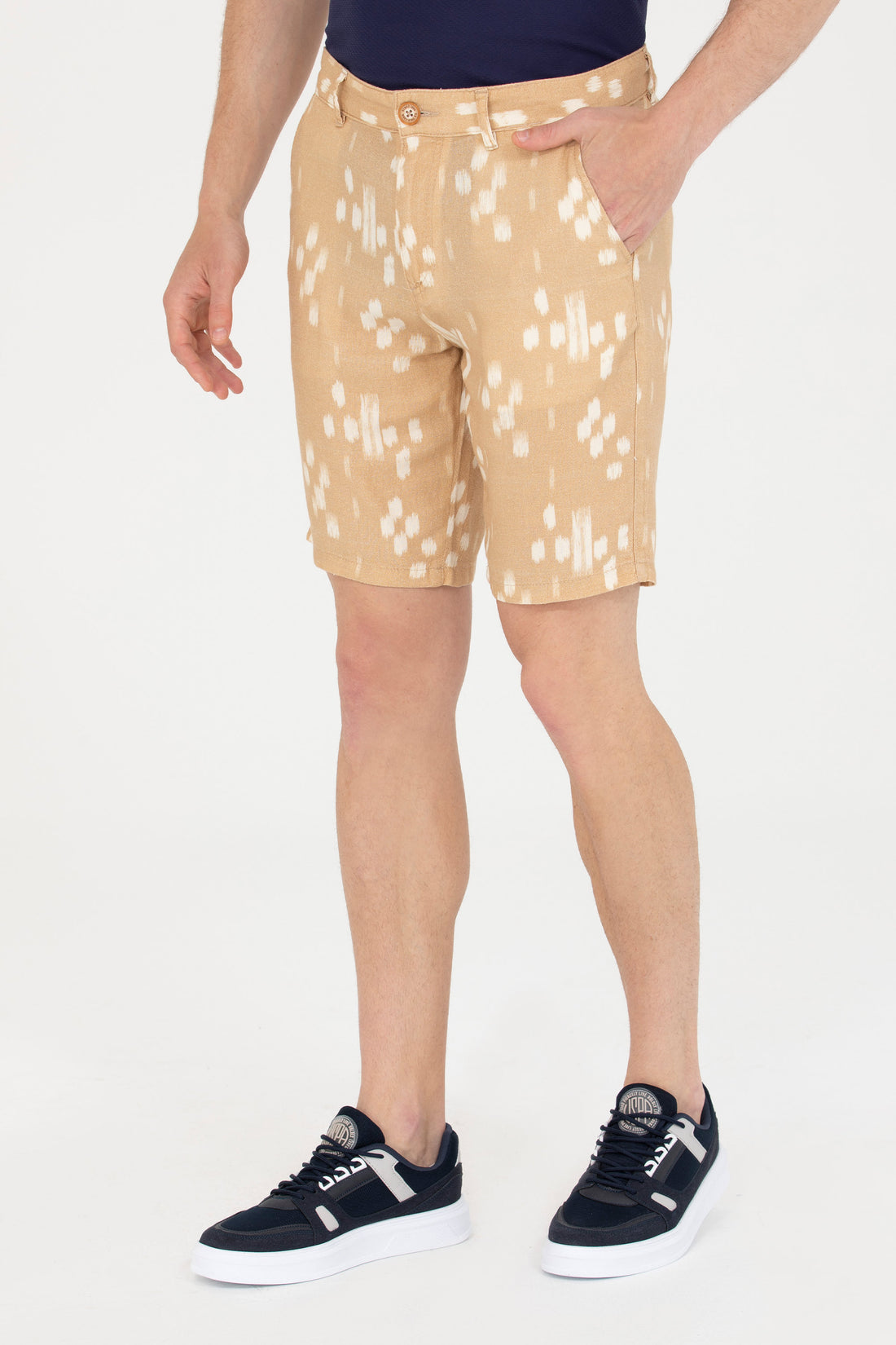 Men's Camel Woven Shorts