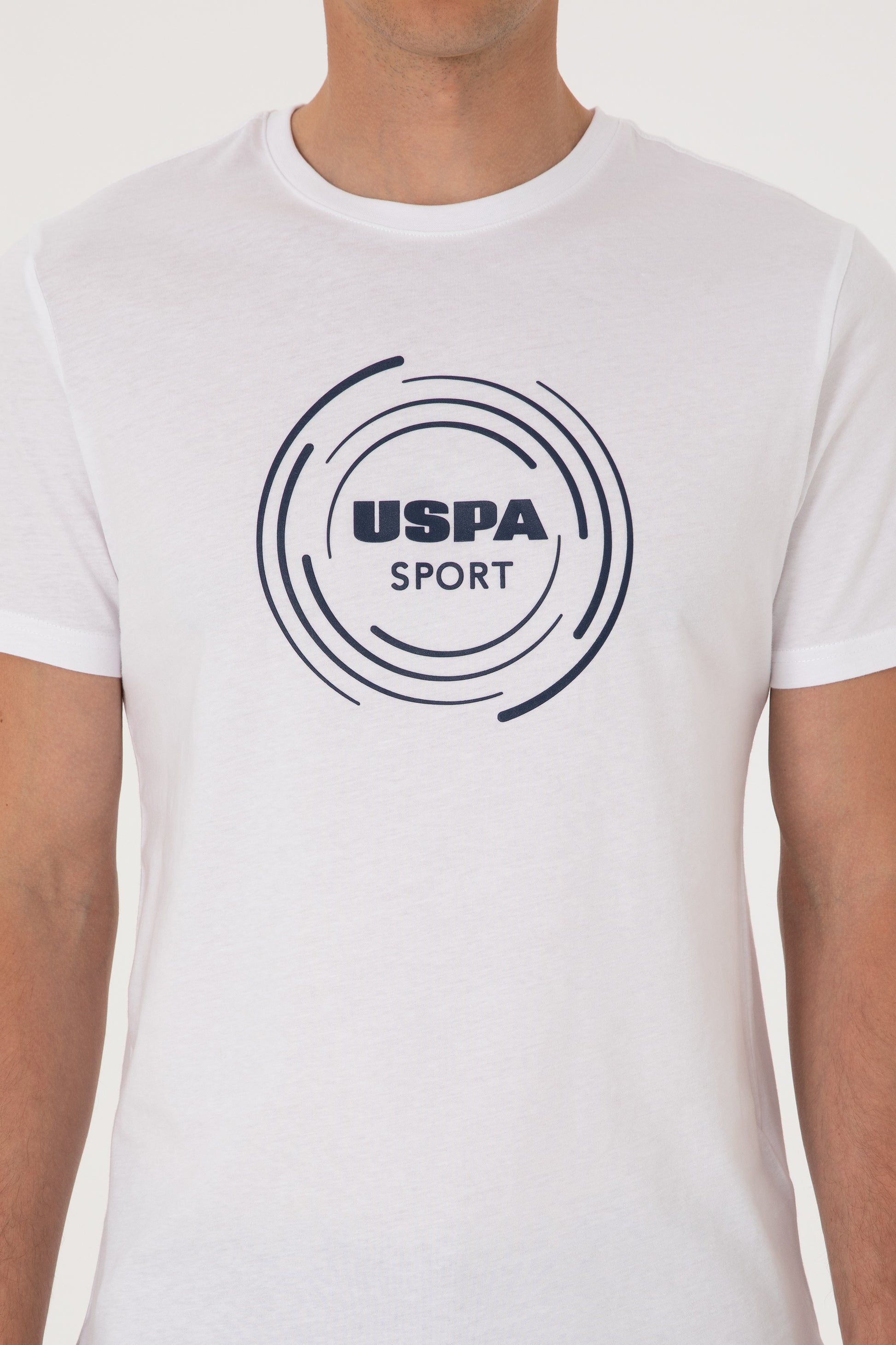 Men's Regular Fit Crew Neck White T-Shirt