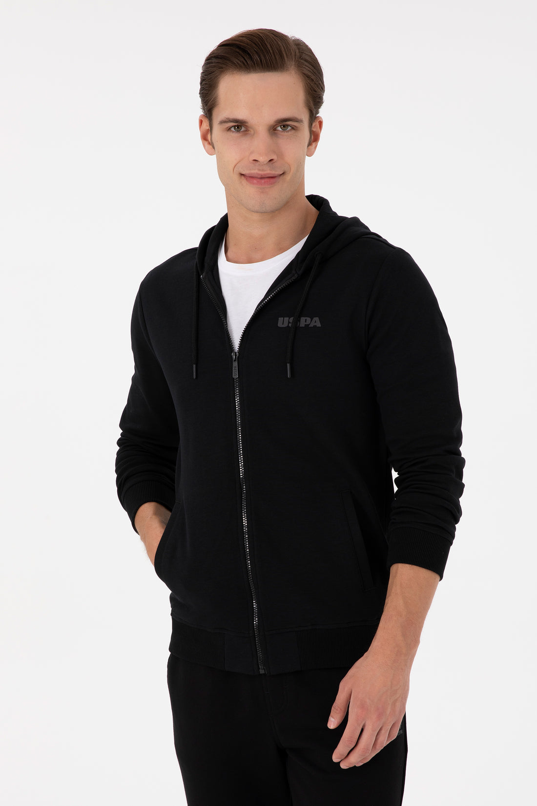 Men's Black Knitted Cardigan