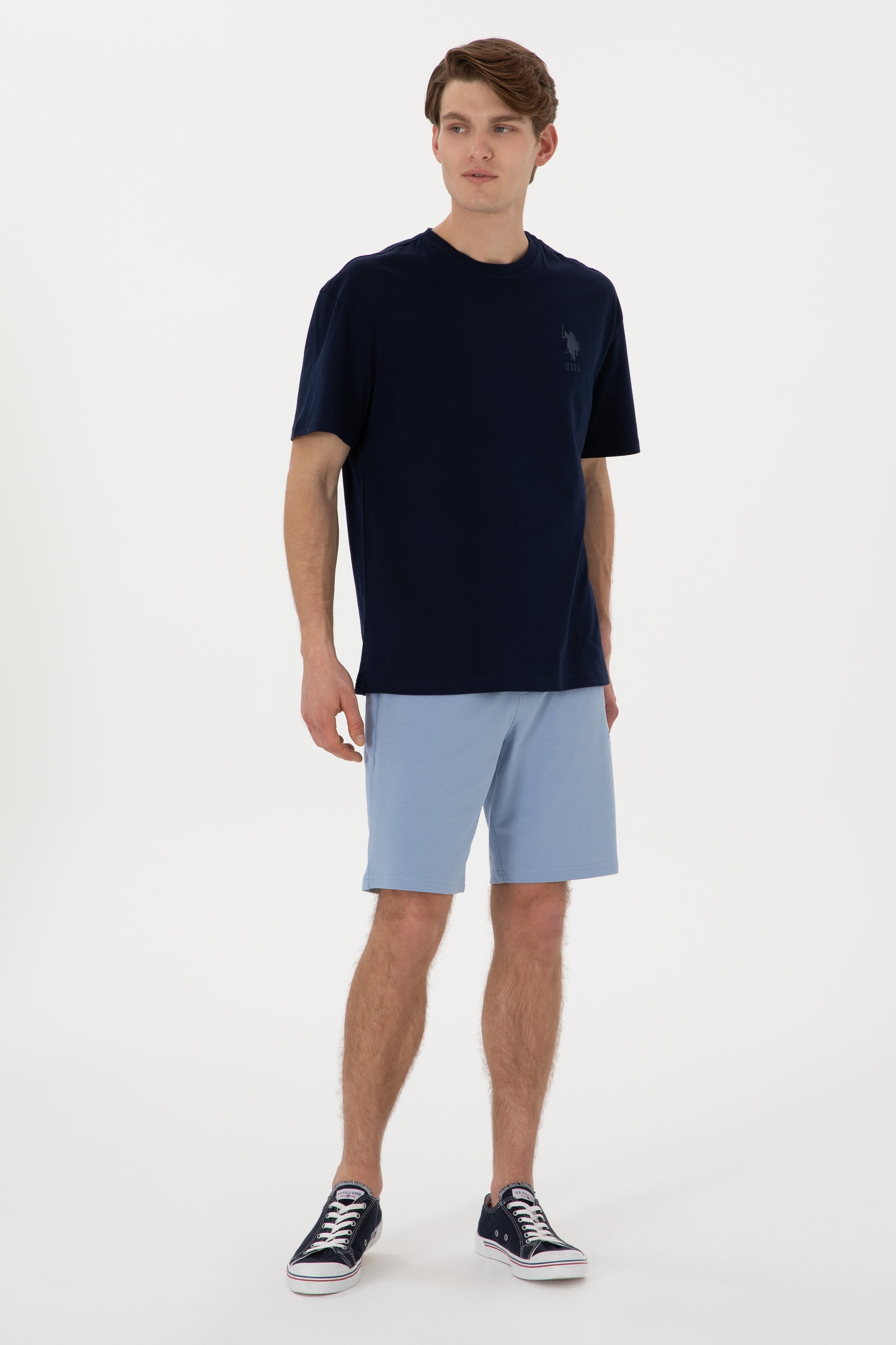 Men's Comfort Fit Crew Neck Navy T-Shirt