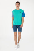 Men's Comfort Fit Crew Neck Mint T-Shirt