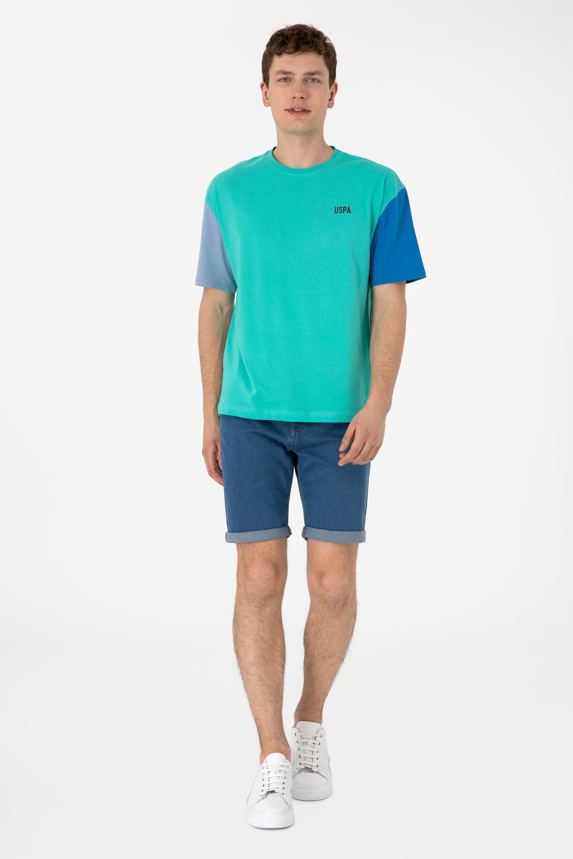 Men's Comfort Fit Crew Neck Mint T-Shirt