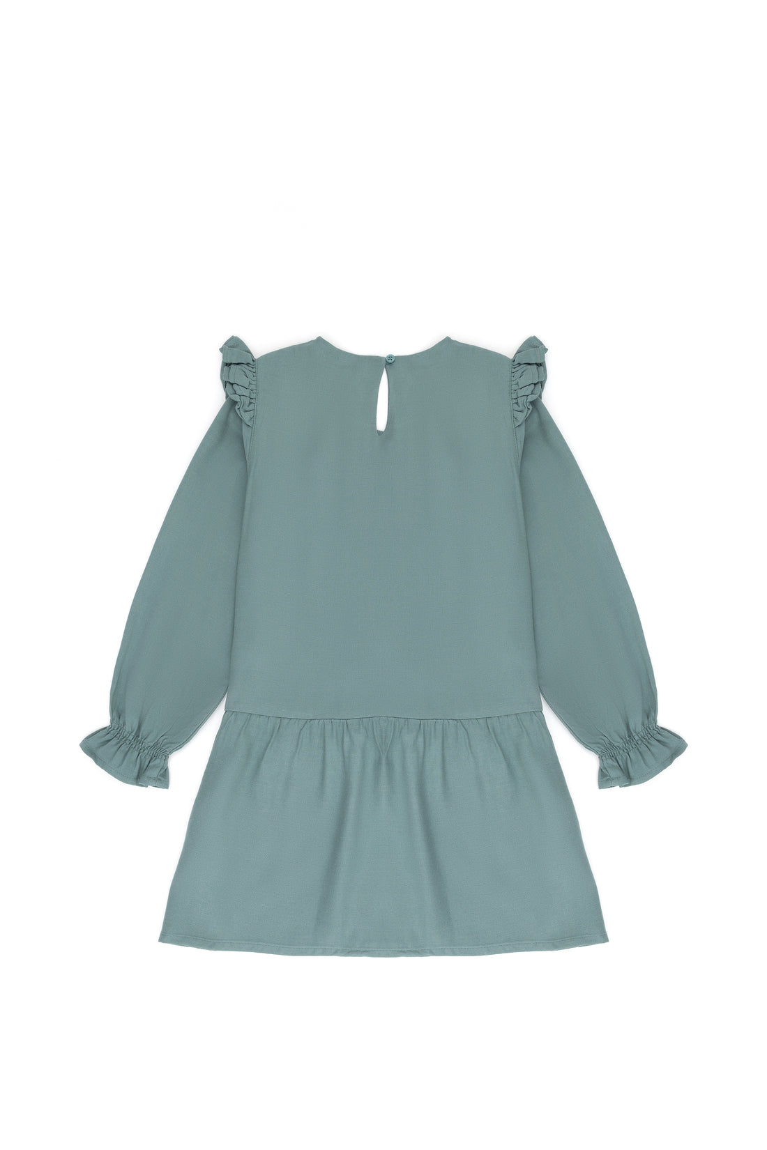Girls' Mint Long Sleeve Knit Dress