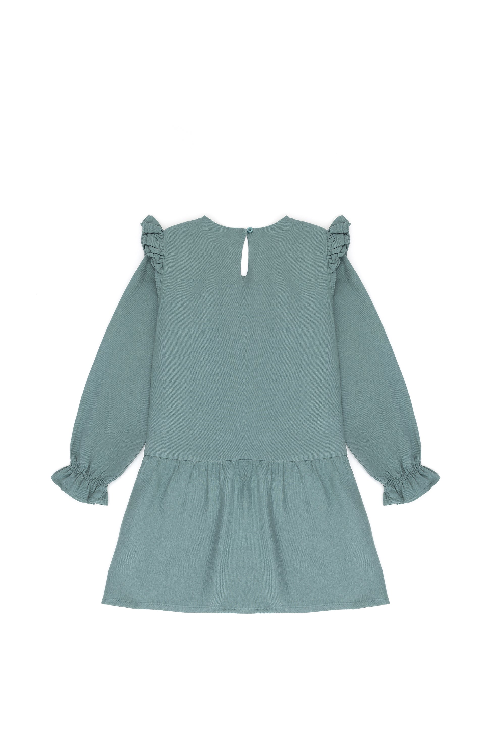 Girls' Mint Long Sleeve Knit Dress