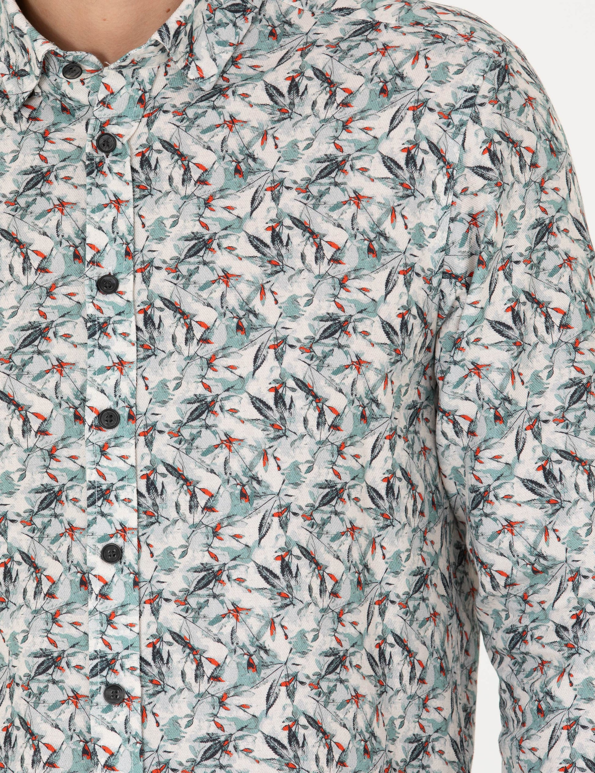 Mint Slim Fit Long Sleeve Shirt