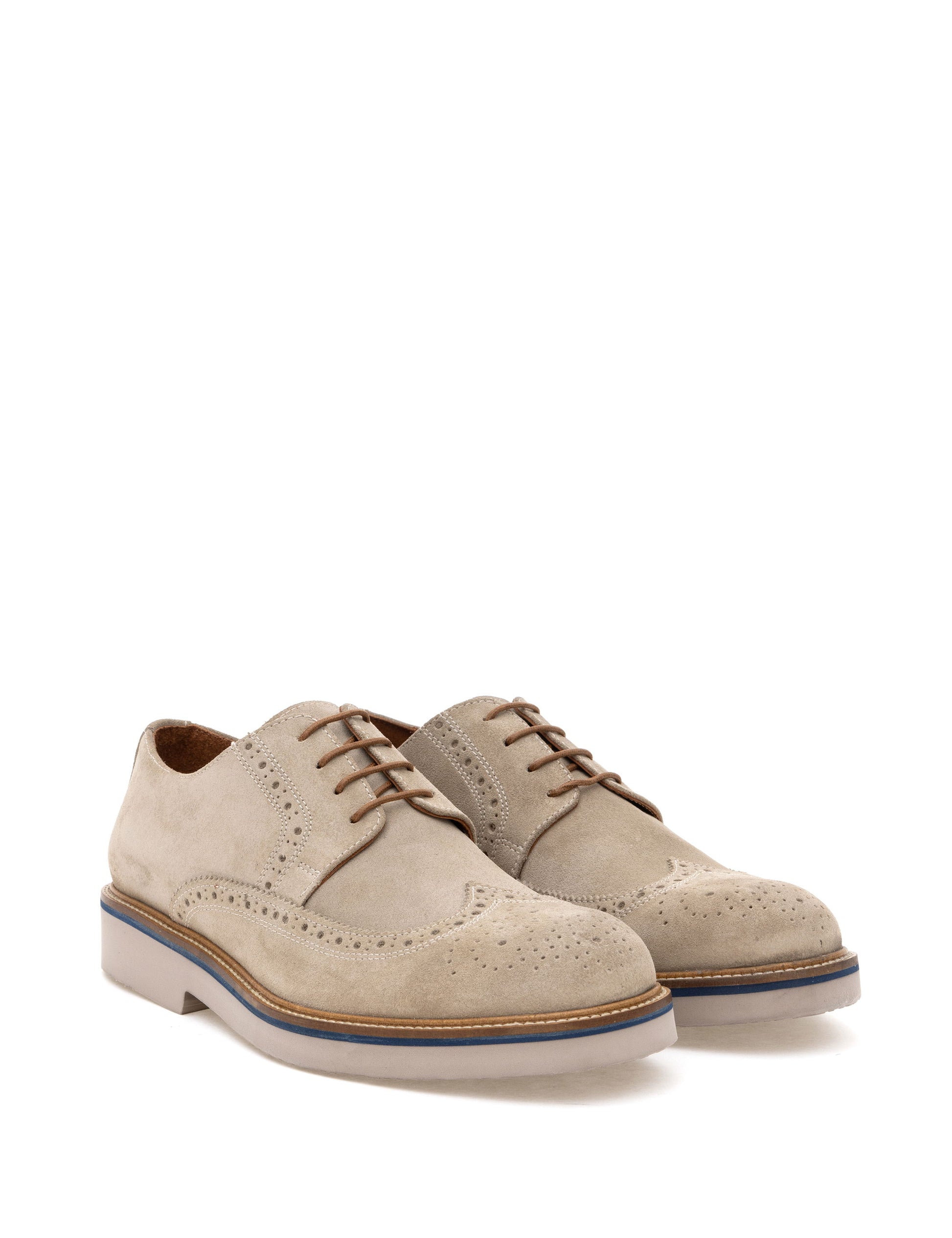 Beige 100% Leather Casual Shoes