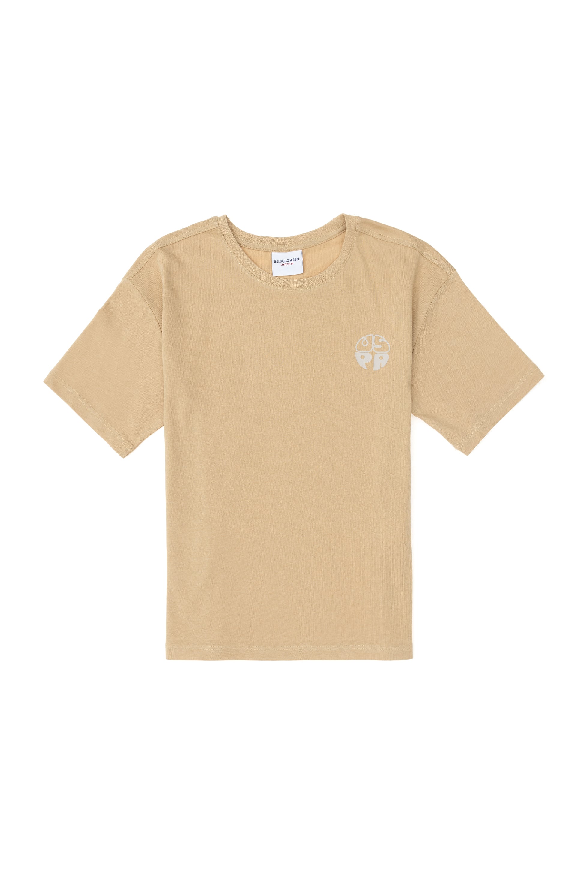 Boy's Sand Comfort Basic Crew Neck T-Shirt