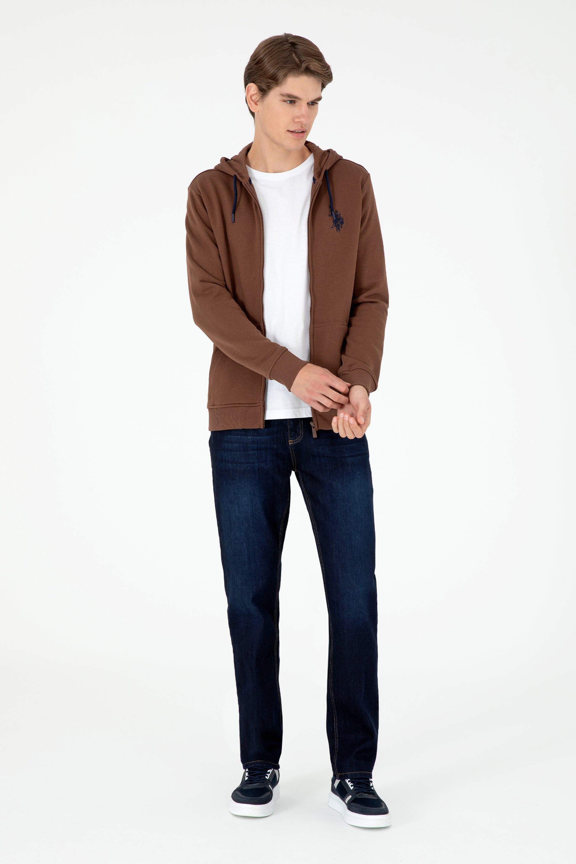 Men's Brown Knitted Cardigan