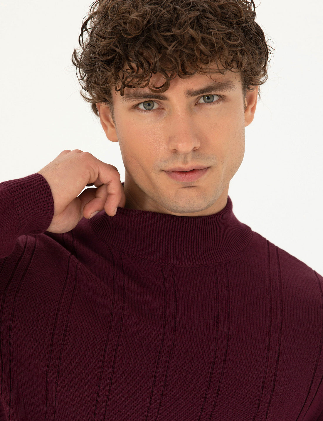 Burgundy Slim Fit Sweater