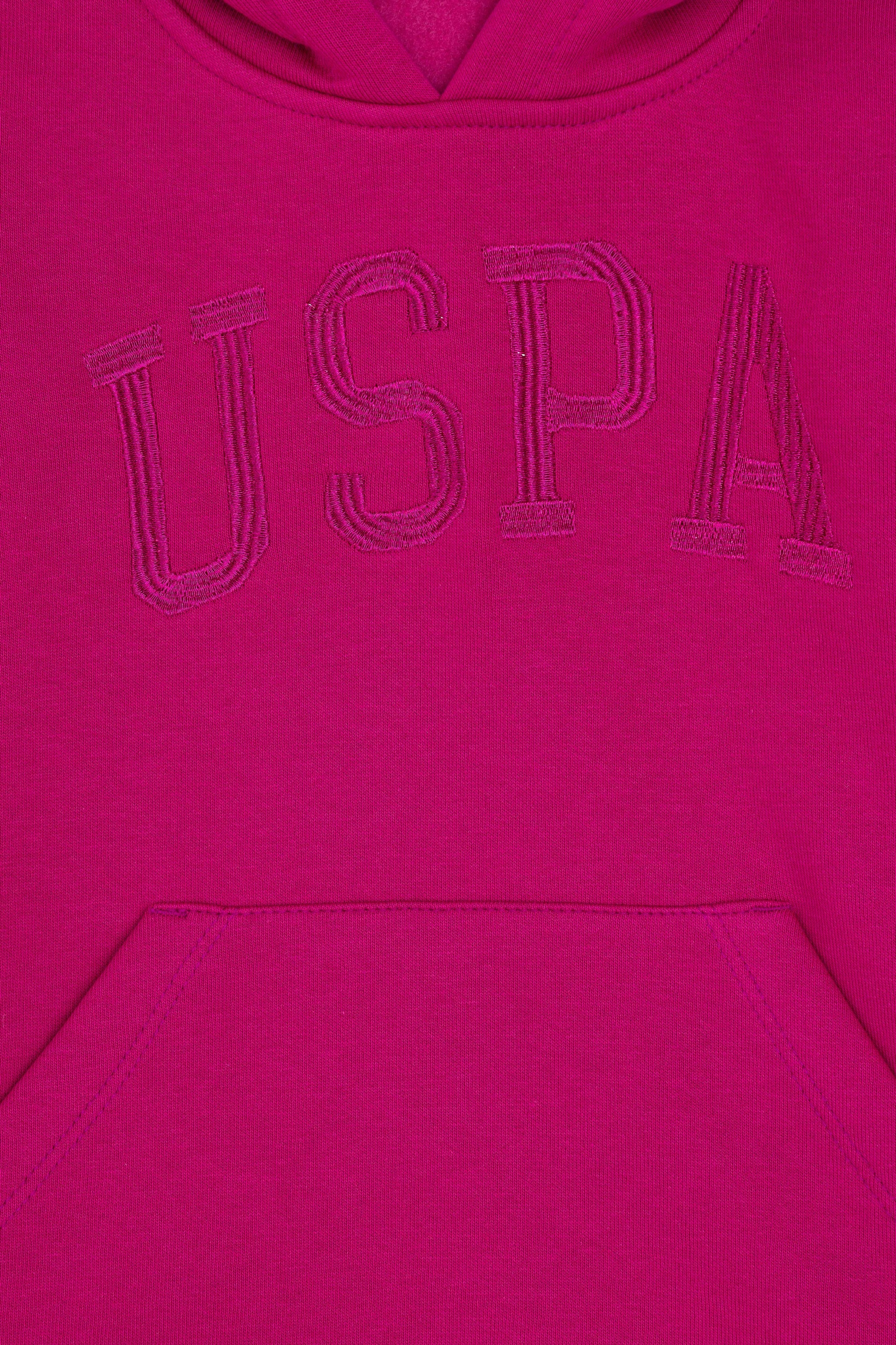 Girl's Fuchsia Basic Sweatshirt