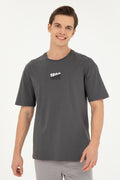 Men's Comfort Fit Crew Neck Anthracite T-Shirt