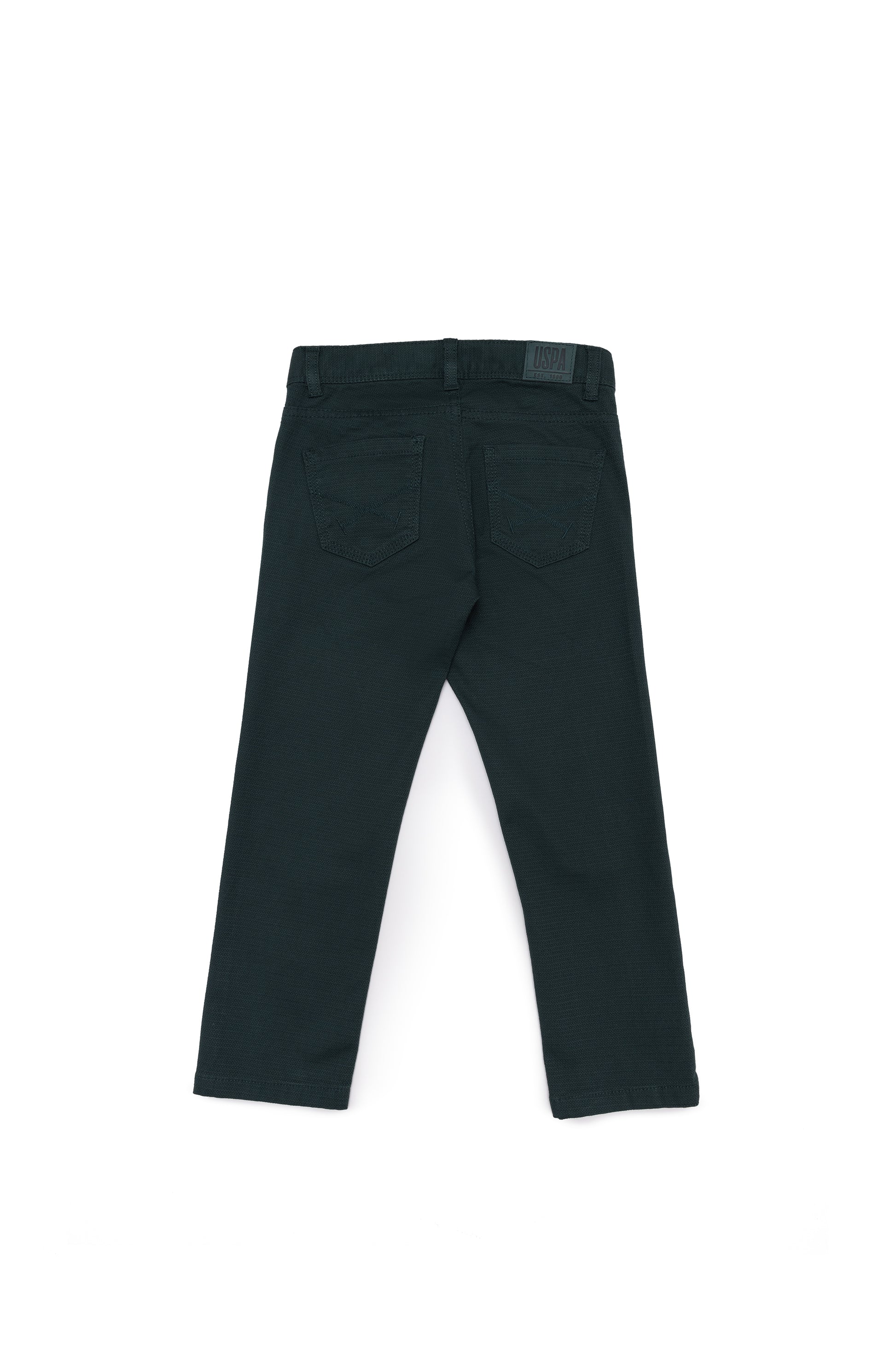 Boy's Dark Green Canvas Pants