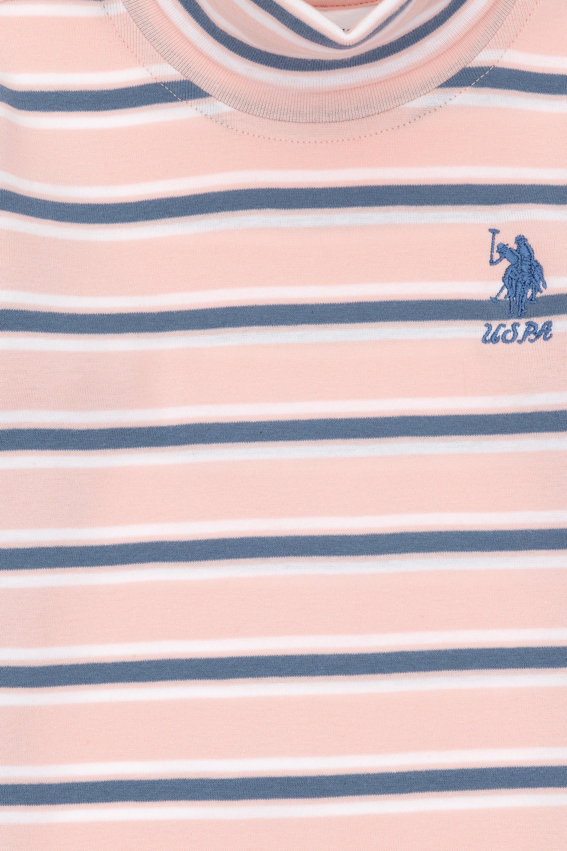 Girls' Powder Pink Turtleneck Sweatshirt