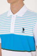 Men's Regular Fit Polo Neck Turquoise T-shirt