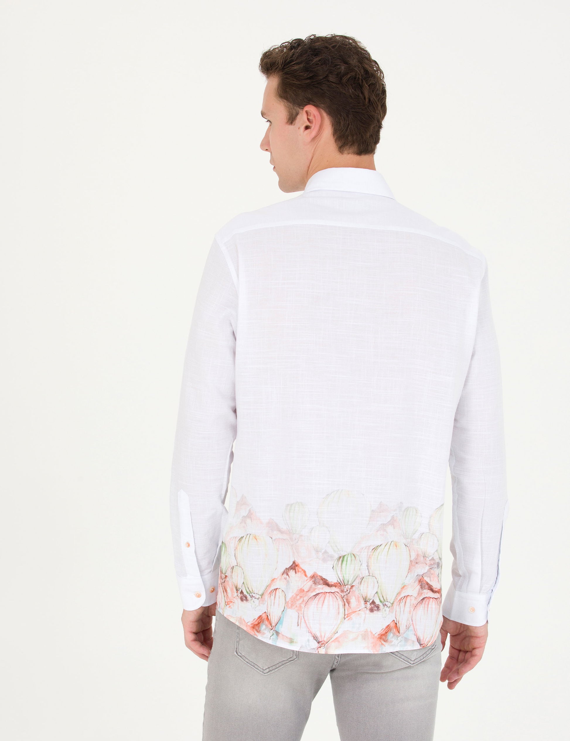 Light Green Regular Fit Long Sleeve Shirt