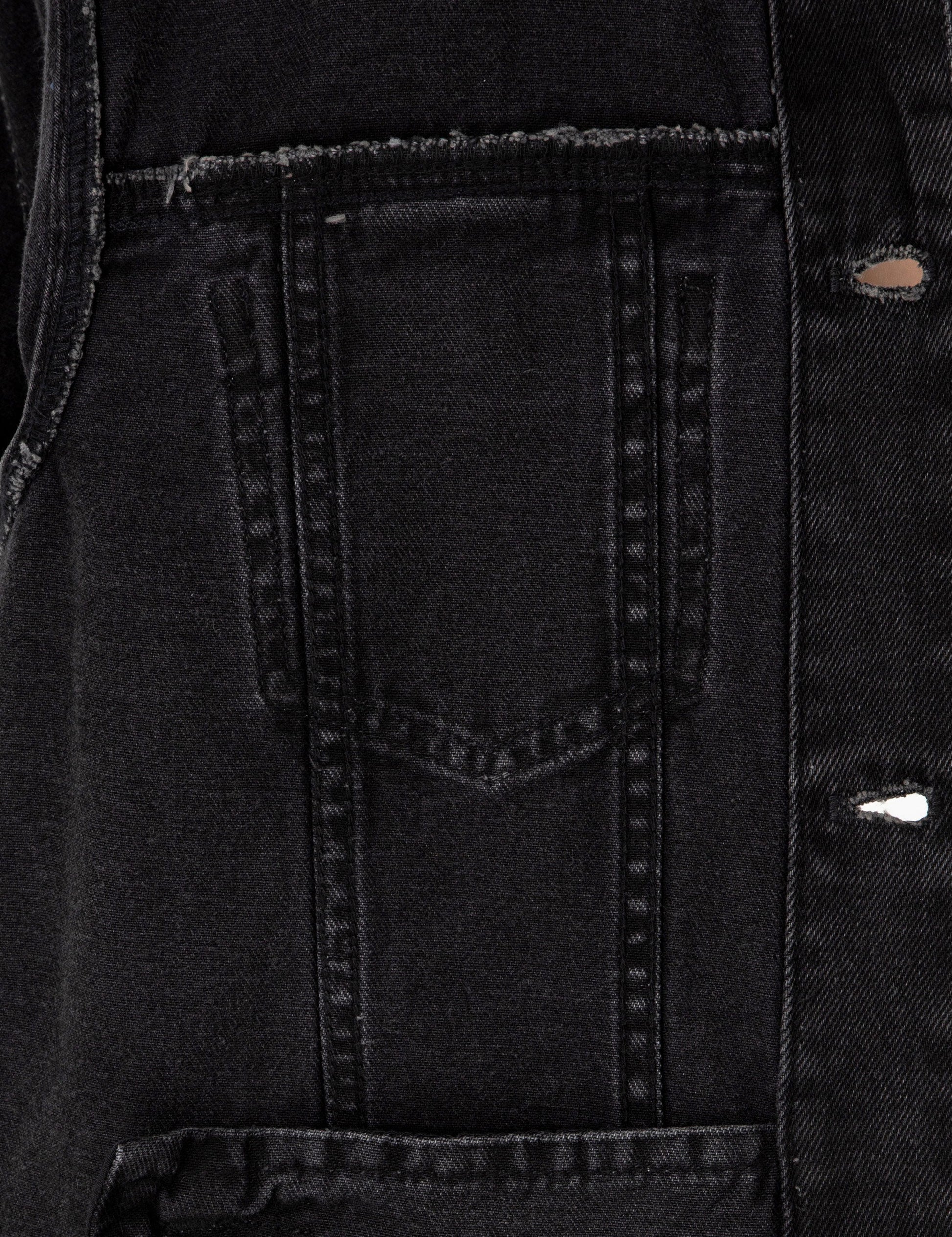 Black Slim Fit Jean Jacket