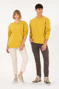 Men's Yellow Basic Sweatshirt