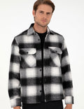 Black Comfort Fit Long Sleeve Lumberjack Shirt