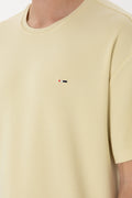 Men's Comfort Fit Crew Neck Light Khaki T-shirt T-shirt