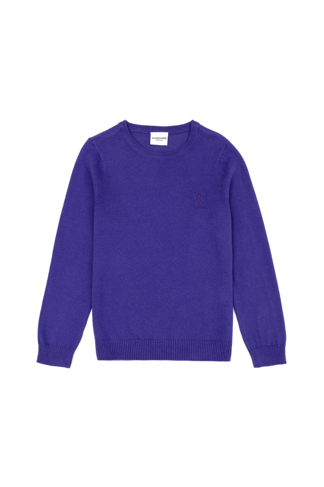 Girl's Purple Basic Sweater