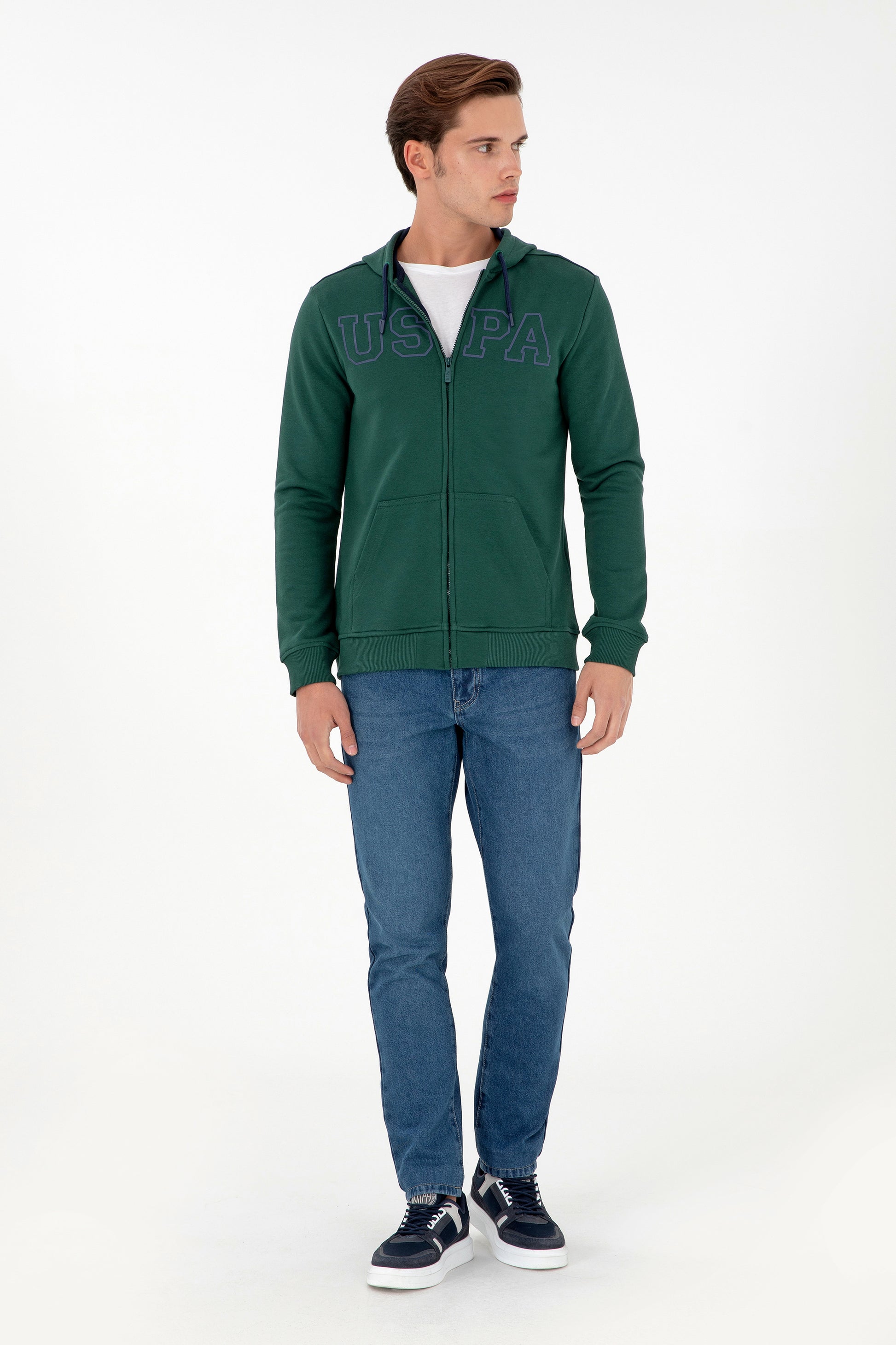 Men's Dark Green Knitted Cardigan