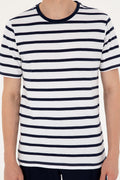 Men's Regular Fit Crew Neck White T-Shirt
