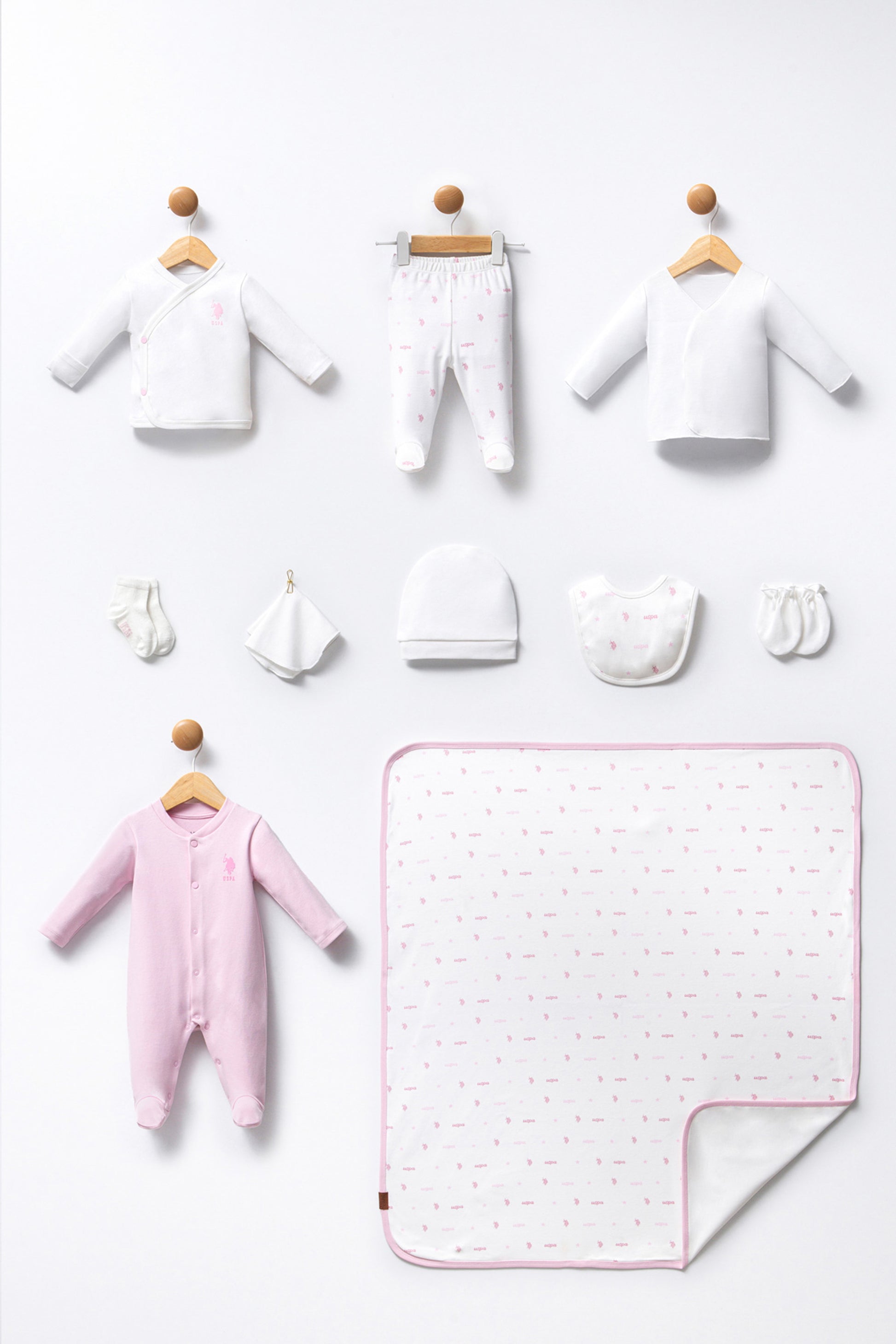 Baby Girl White Hospital Outlet Set of 10