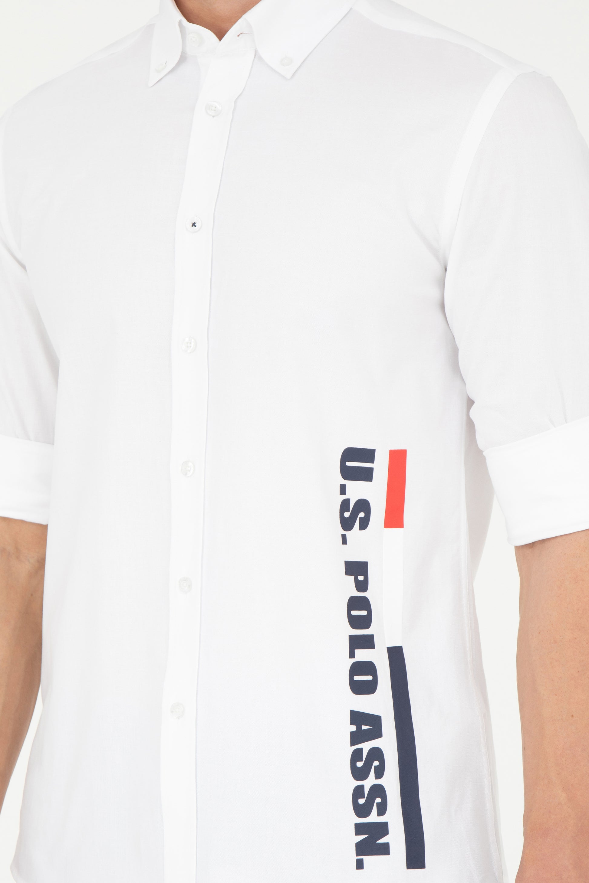 Men's White Long Sleeve Shirt
