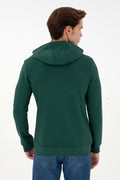 Men's Dark Green Knitted Cardigan