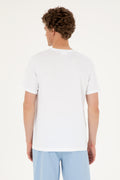 Men's Regular Fit Crew Neck White T-Shirt