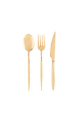 Moonlight 18 Piece Shiny Gold Fork Spoons Knife Set