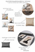 Double Side Printed Portrait Pattern 4-Piece Suede Pillow Case -