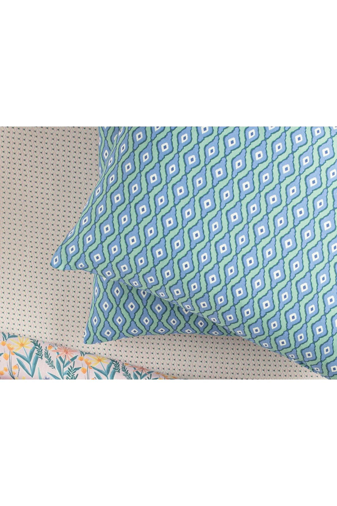 Quarto Easy Iron 2 Piece Pillowcase 50x70 Cm Blue