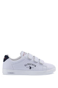 Sponge White Casual Sneakers with 3 Velcro