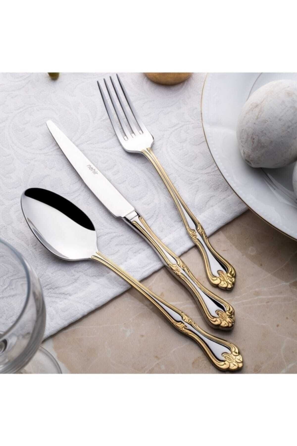 LALEZAR GOLD PLAIN 72 PIECE BIG FAMILY SET