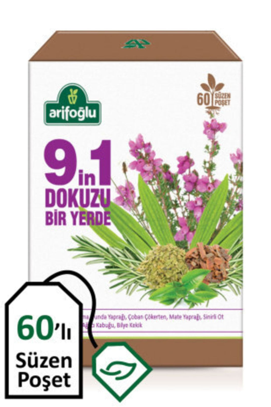 Nine In One Place 9in1 Form Tea 60pcs Süzen Sachet Tea