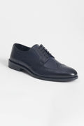 Men's Navy Blue 100% Leather Classic Shoes