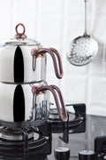 Urban Midi Metal Teapot Set Rosegold