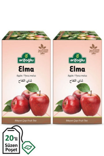 Apple 20pcs Süzen Tea Bags (2 Pieces)