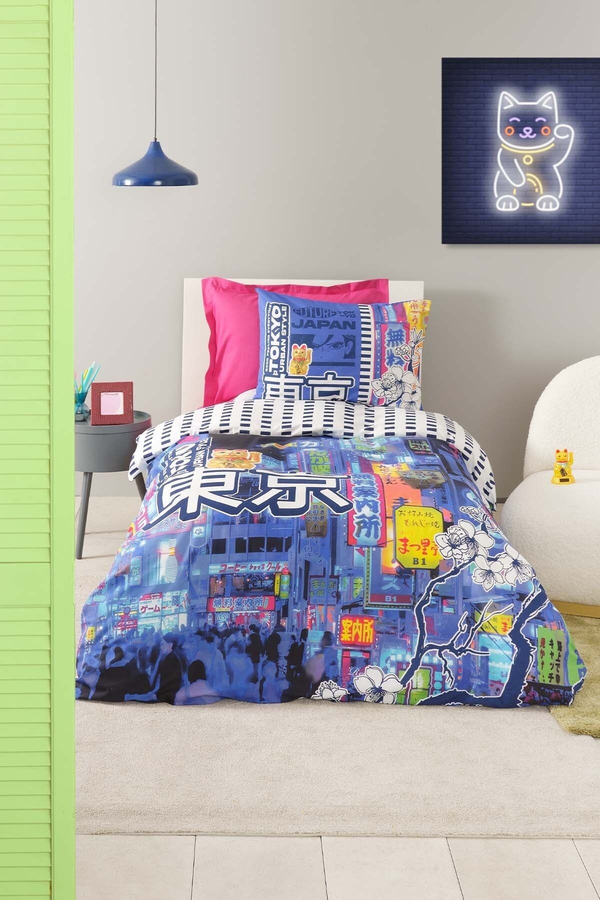 Young Tokyo 100% Cotton Single Size Duvet Cover Set