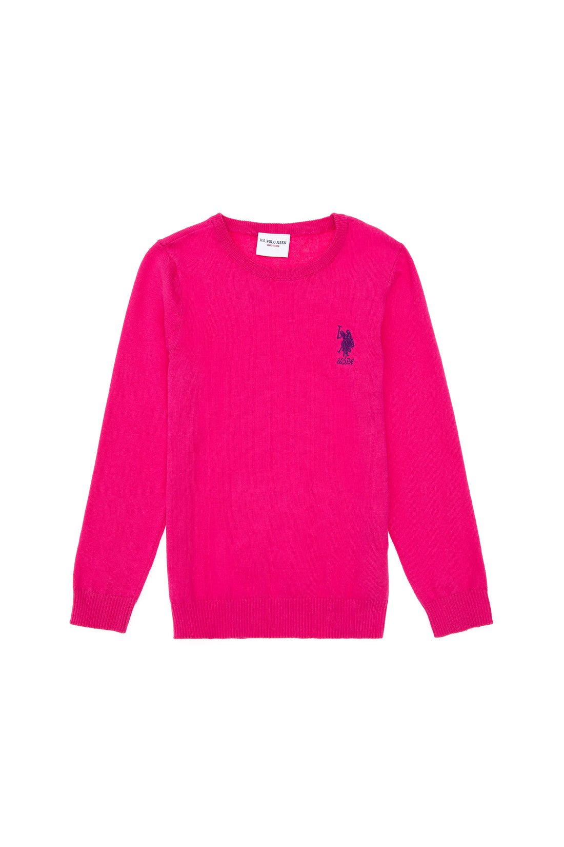Girls' Violet Basic Sweater